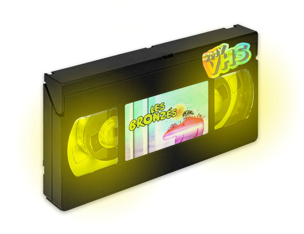 Les Bronzés Retro My Vhs Lamp 70's/80's/90's, Art Work, Top Quality Amazing Gift For Any Movie Cinem