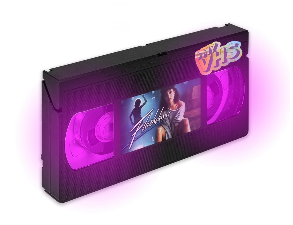 Flashdance Retro My Vhs Lamp 80's/90's, Art Work, Top Quality Amazing Gift For Any Movie Cinema Fan 