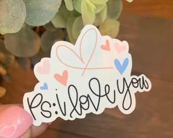 P.S. I Love You Sticker | Valentine's Day Sticker