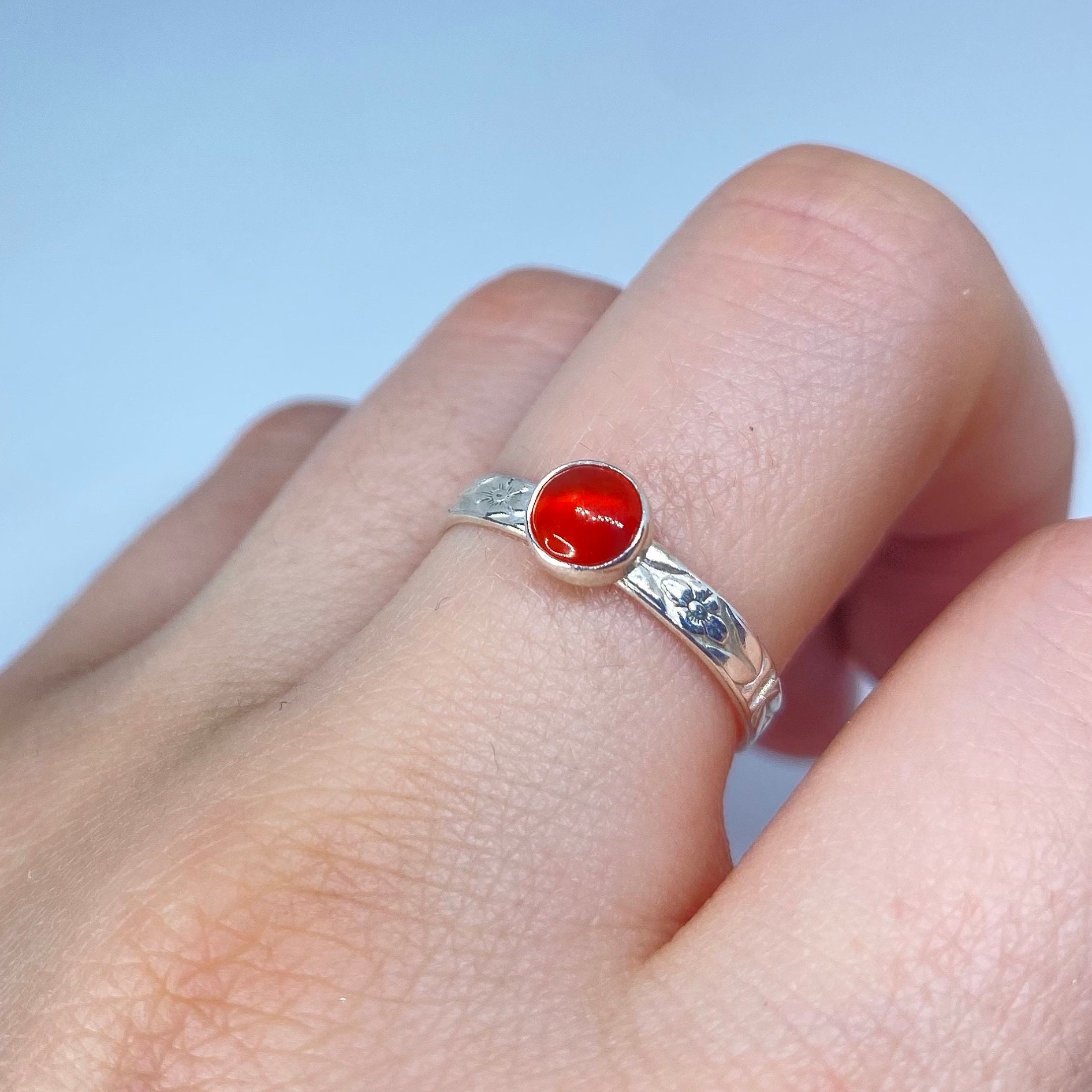 Coral (Moonga) Stone Original Certified Coral (Moonga) Stone Ring Silver  Plated Adjustable Woman Man Ring With