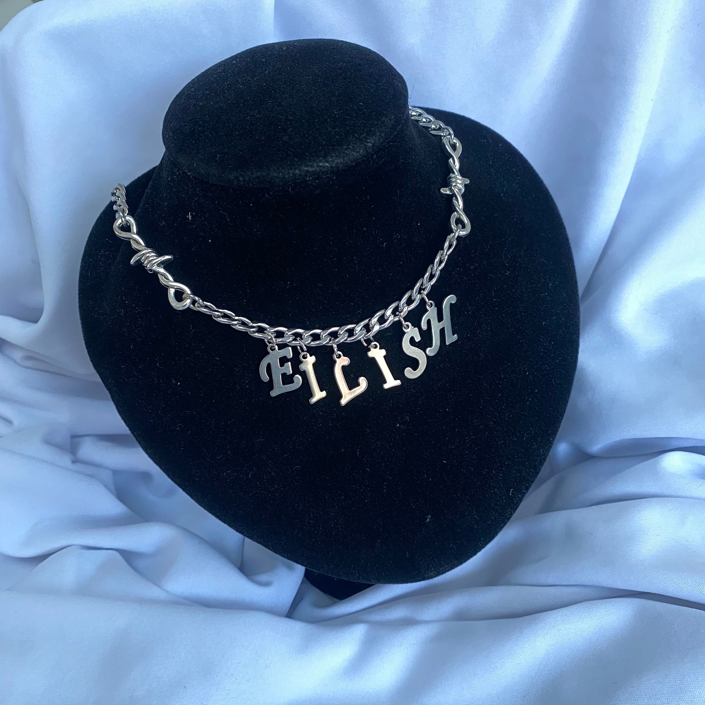 Blohsh Pendant Jeweled Sterling Silver Necklace – Billie Eilish