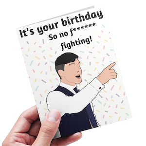 Carte d'anniversaire imprimable Peaky Blinders