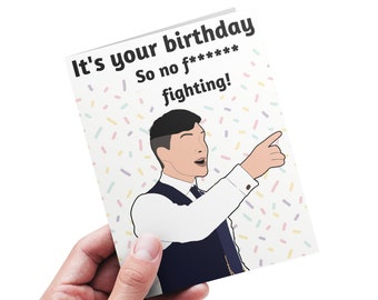 Tarjeta de cumpleaños imprimible de Peaky Blinders