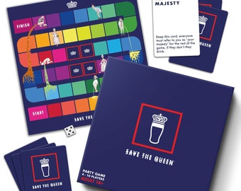 Save the Queen Drinking Game! Every drinking game you've ever played in one box!