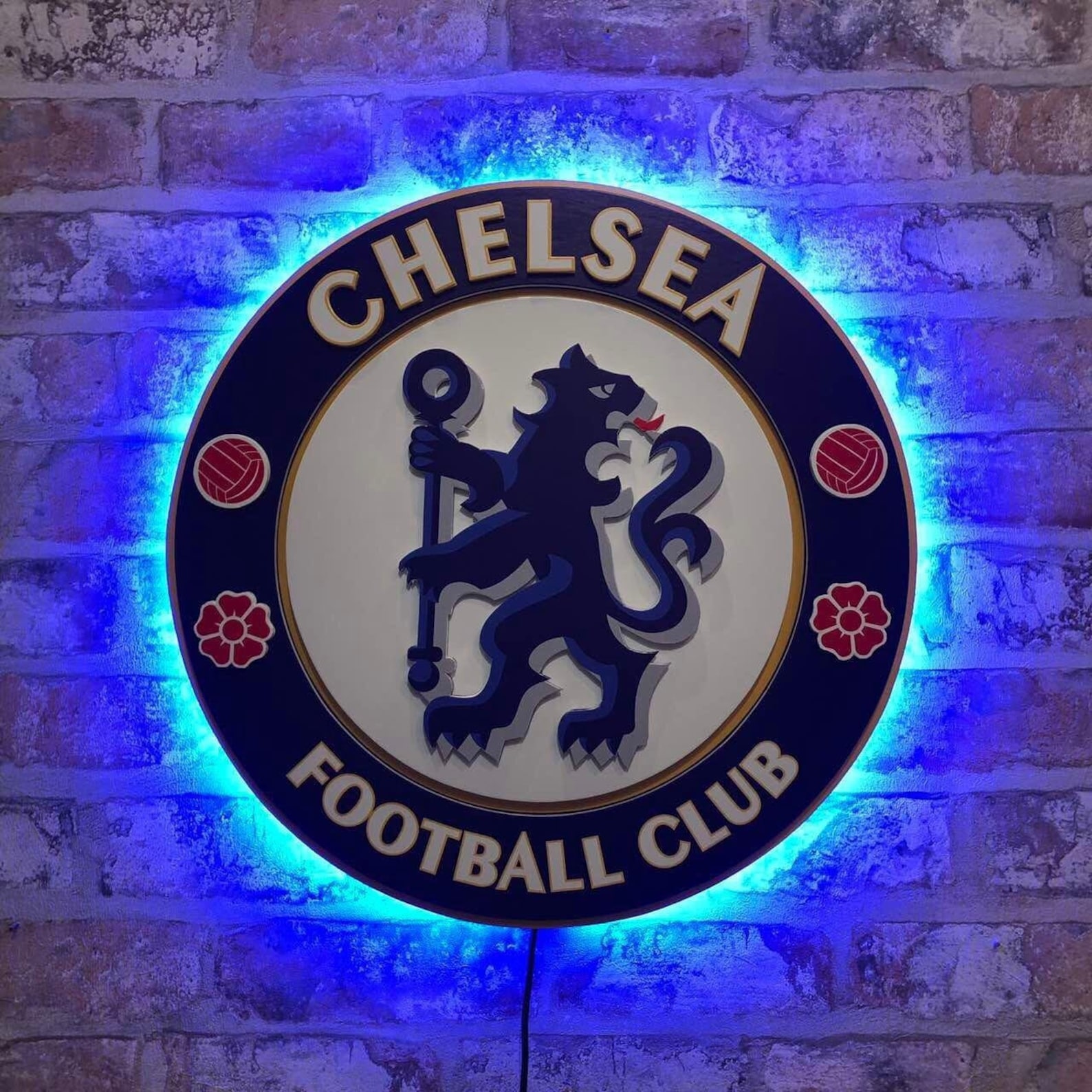 Chelsea Logo. Chelsea Sign. Chelsea LED. London. Home Decor. Etsy
