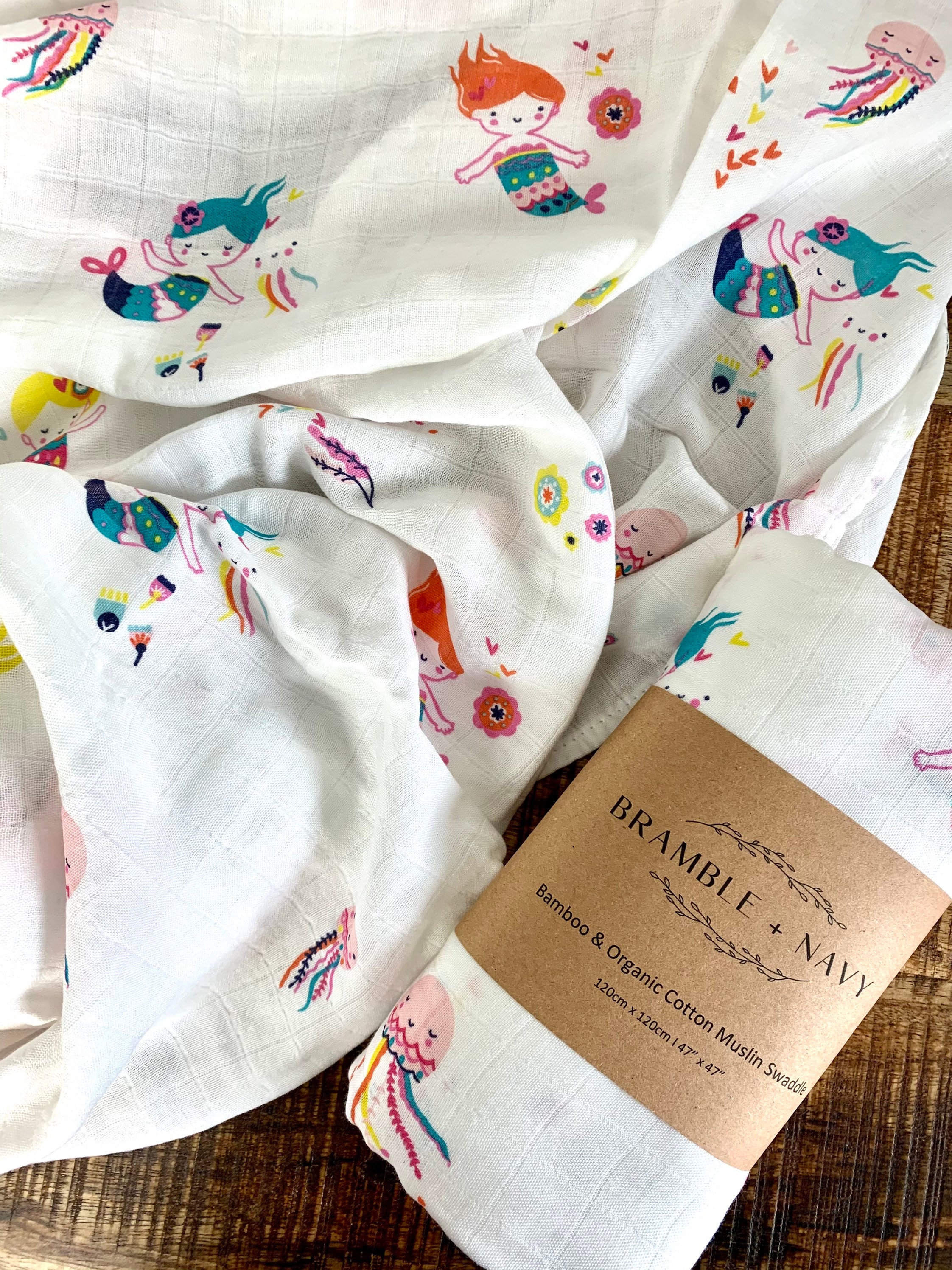 mermaid swaddle blanket