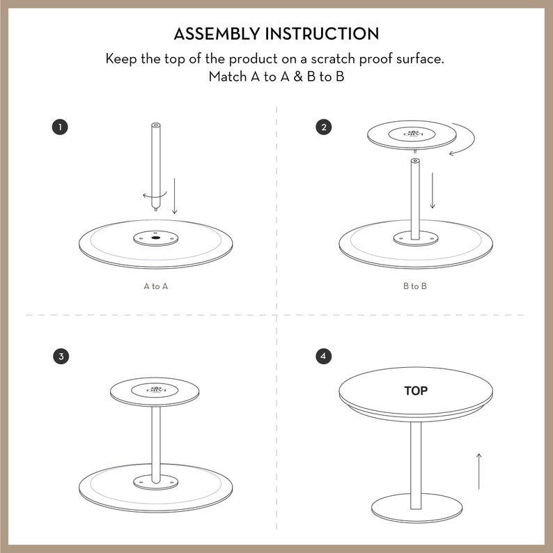 Accent Table with Mother of Pearl Inlay, Unique Table, End Table, Sofa Corner Table image 8