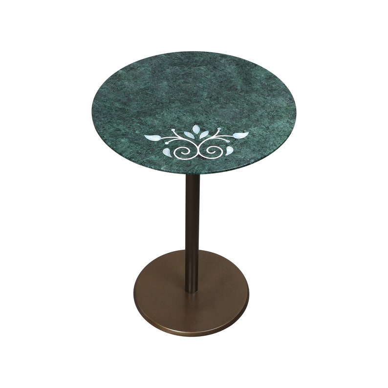 Accent Table with Mother of Pearl Inlay, Unique Table, End Table, Sofa Corner Table image 6