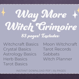Way More Witch Grimoire, Witch Grimoire Bundle, Witchcraft Grimoire ...