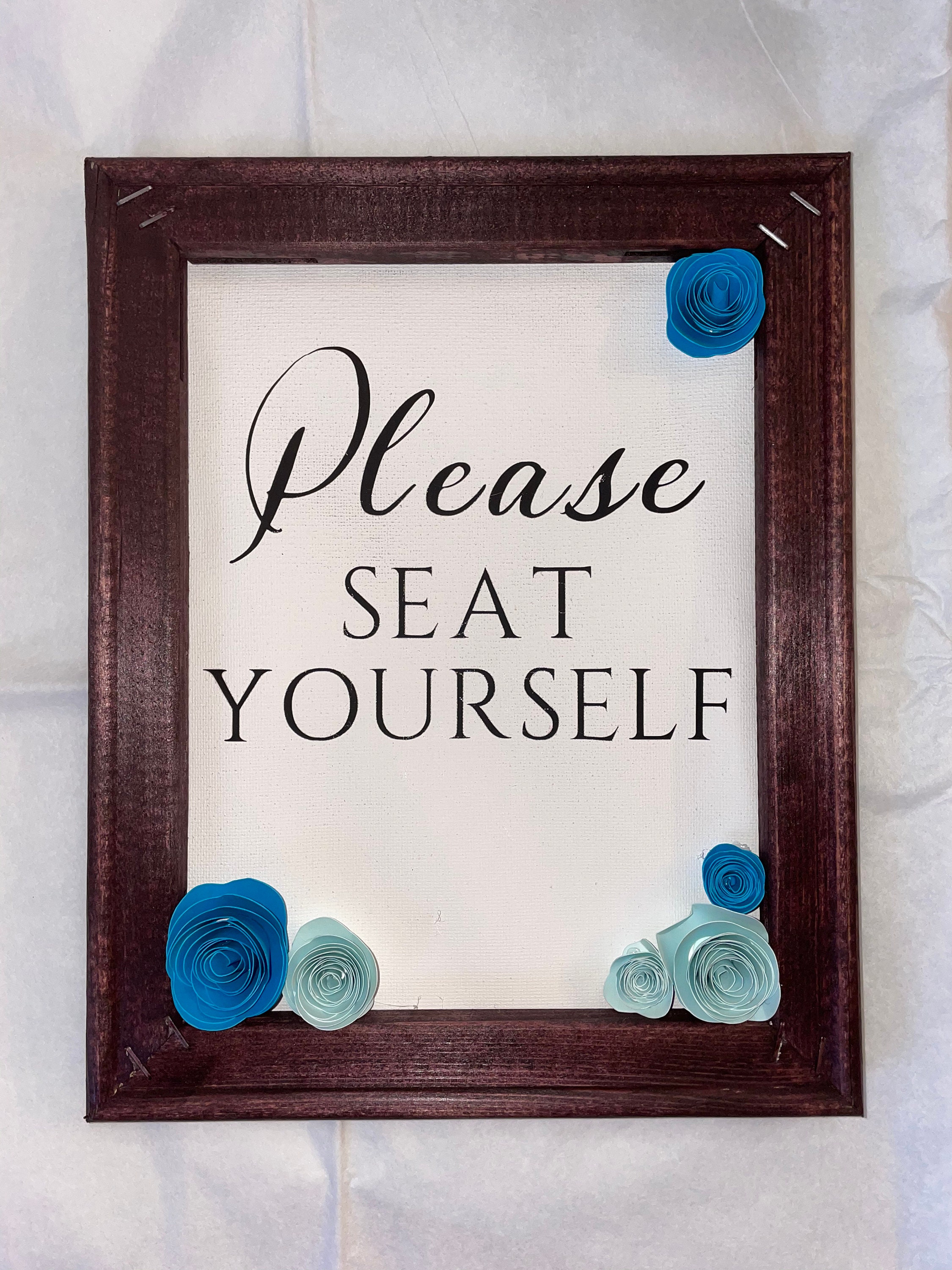 Please seat yourself. Bathroom sign Etsy
