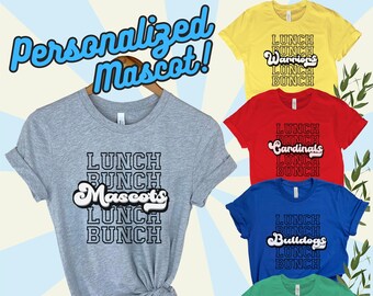 Personalized Lunch Lady Mascot Shirt: Retro Cafeteria Crew Tee
