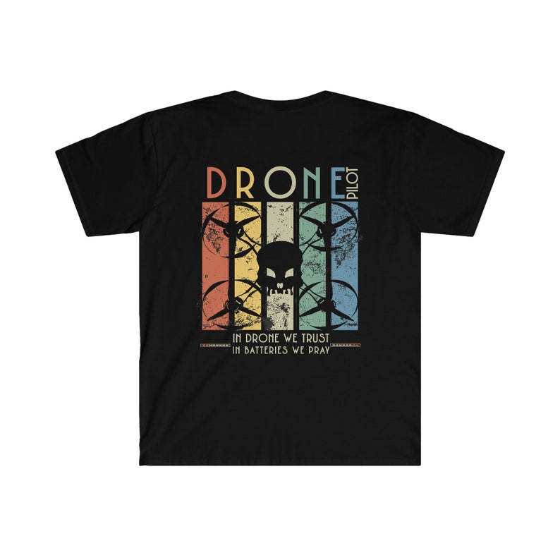 Funny Drone Pilot Shirt Gift, Aviation Lover Tshirt, FAA Drone Pilot Gift, Drone T Shirt, Pilot Gift, Front and Back Design, Drone Dad Gift image 5