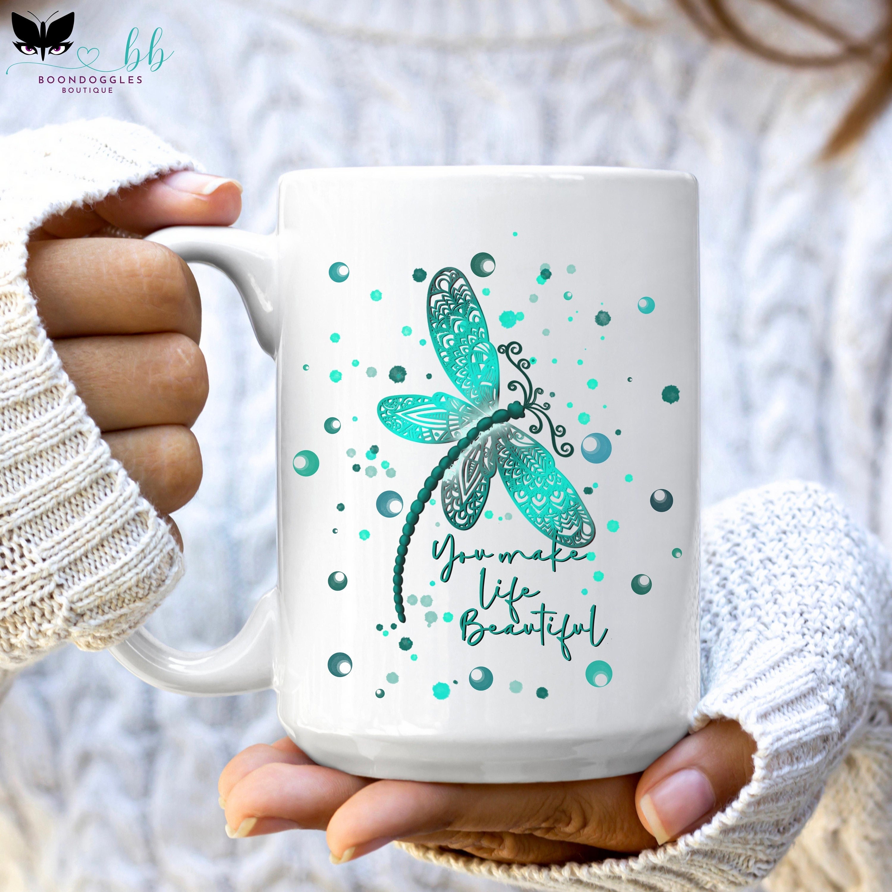 Dragonfly Coffee Mug for Dragonfly Lovers of Dragonflies Gift for