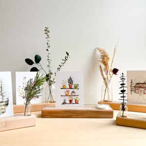 B-Ware Holz- Kartenhalter in verschiedenen Varianten -Fotoleiste, Bilderrahmen,Weihnachtsgeschenk, Mitbringsel, Teelichtglas, Teelichthalter