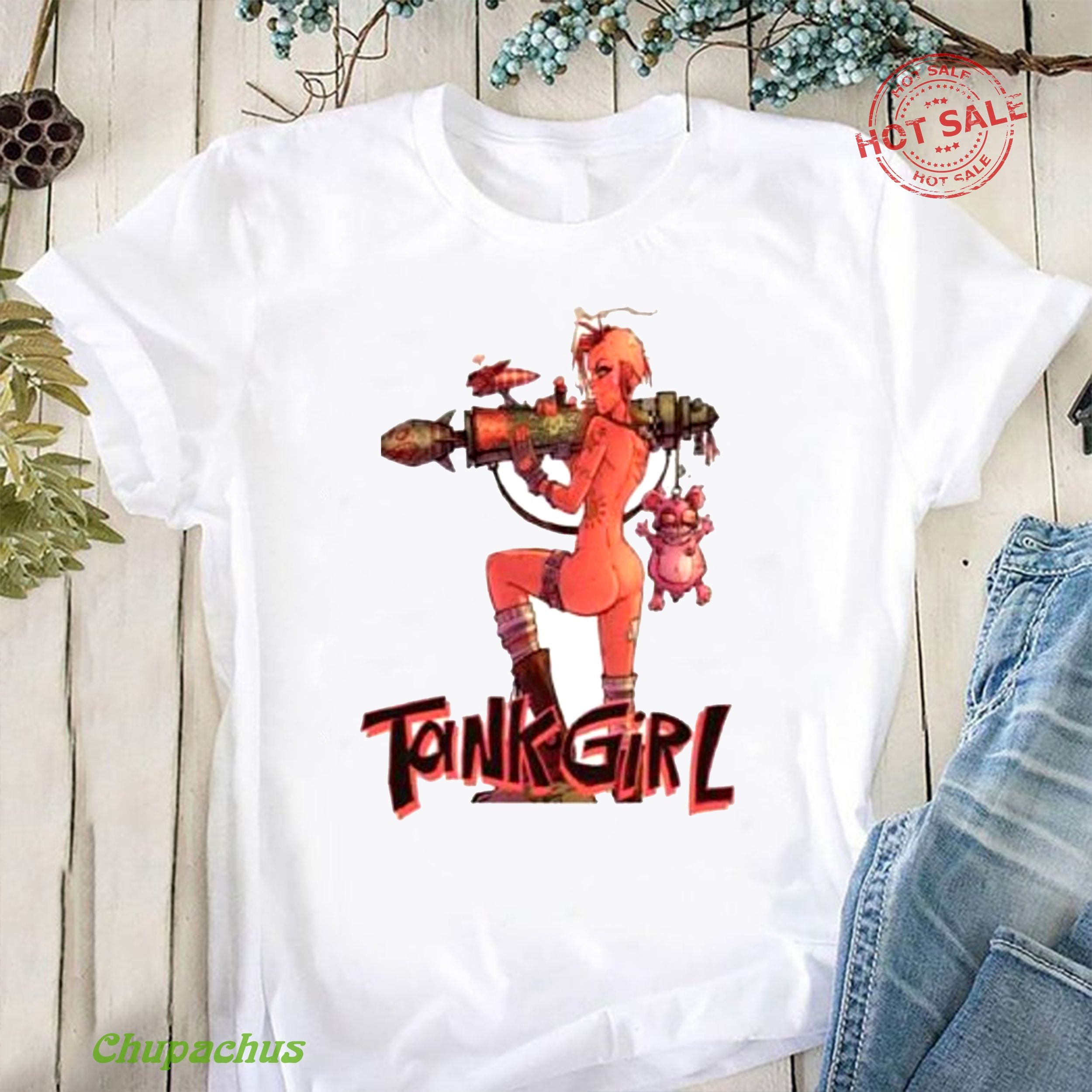 129 Tank Girl T Shirt Bazooka Sexy Punk Funny Cool Gift Tee Etsy