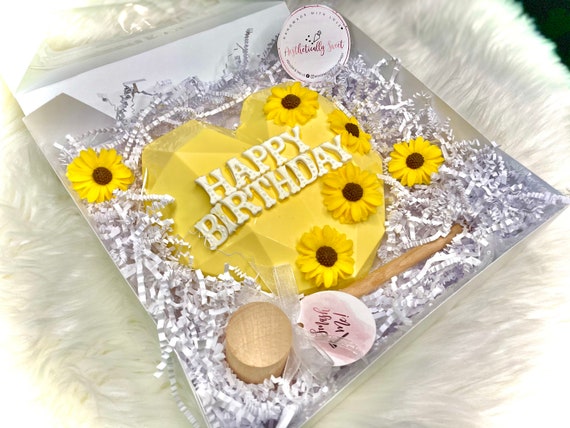 Sunflower Breakable Heart/ Smash Heart/ Birthday gift | Etsy