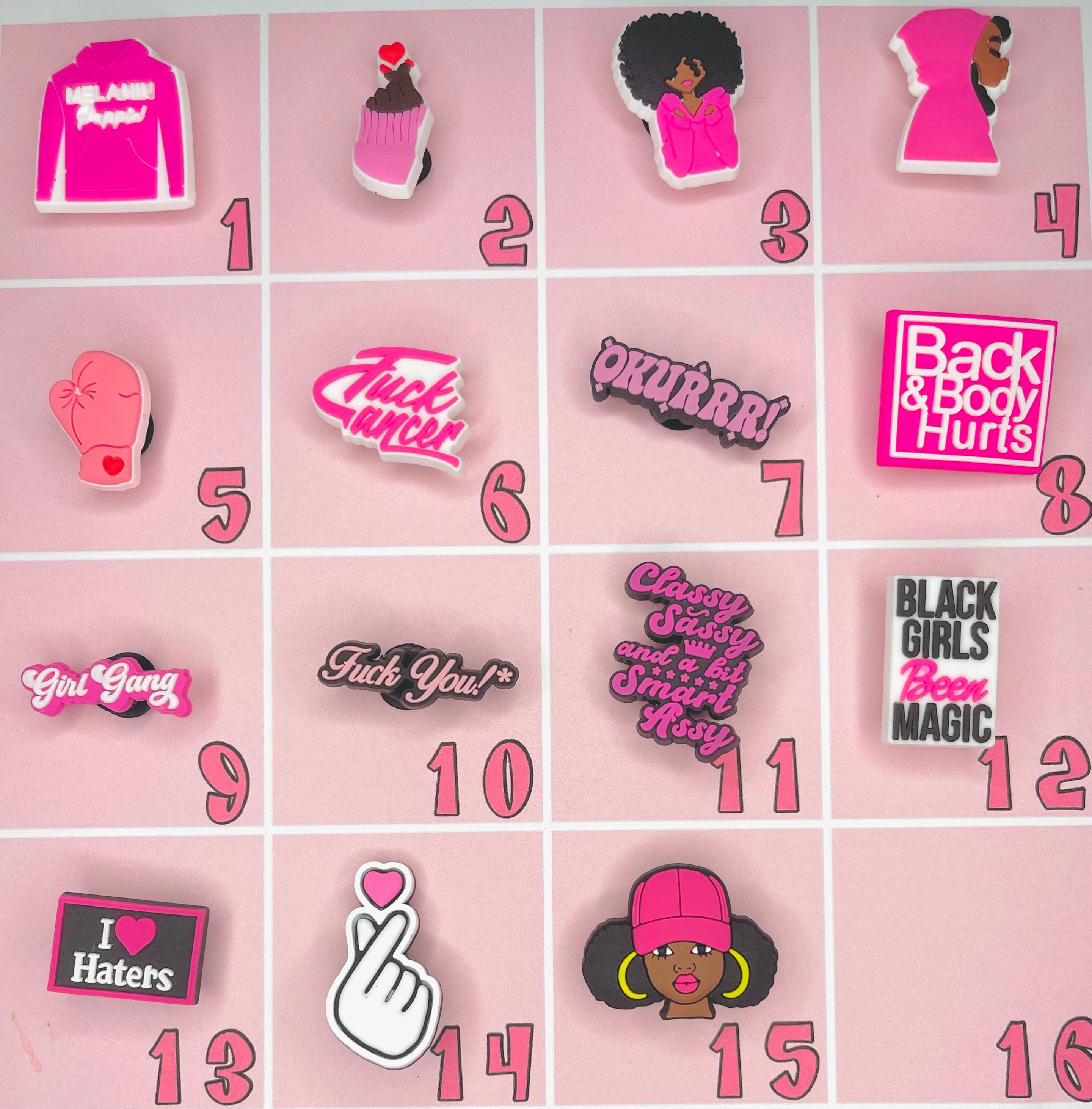 Pretty In Pink Series 1 Clog Charms | Jewelry | Gifts | Shoe Decor | …