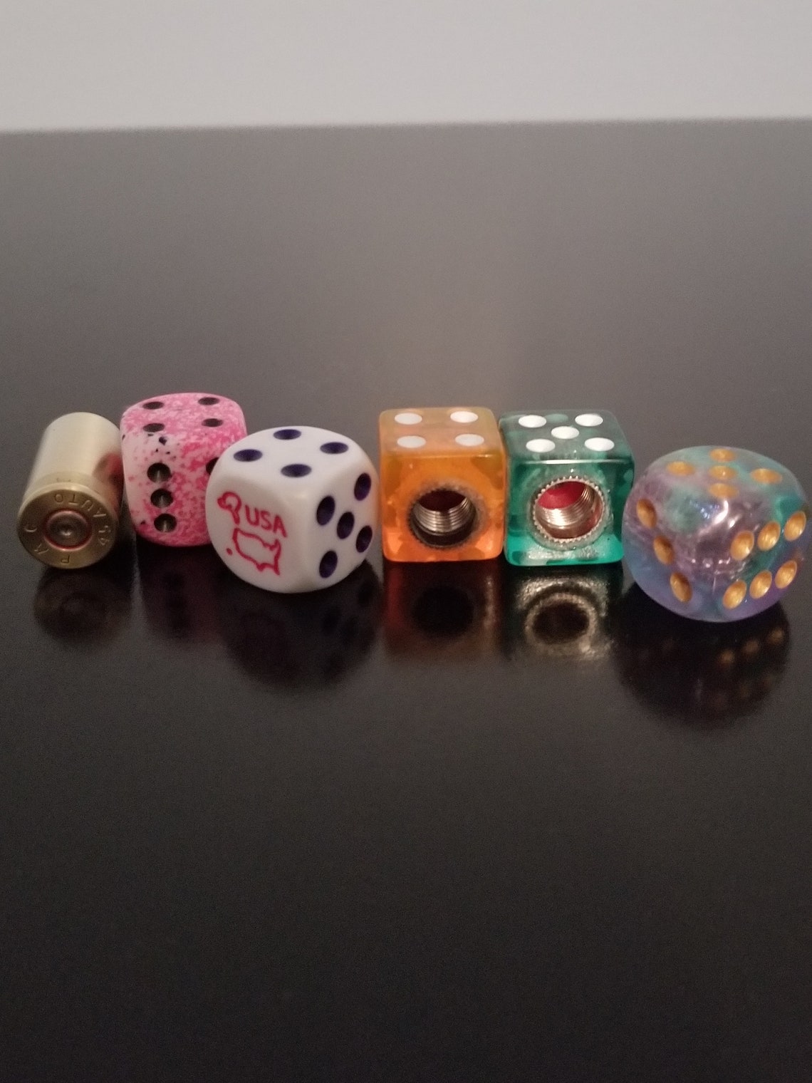 Made in USA Dice Valve Stem Caps Etsy