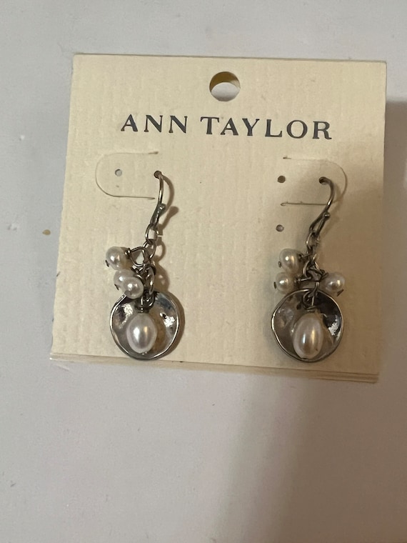Vintage Ann Taylor Silver Toned Earrings