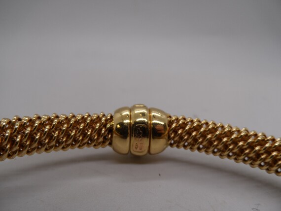 Vintage 1980's 18K Gold Bracelet - image 3