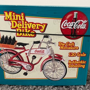 Vintage 1998 Mini Delivery Bike Coca Cola Limited Edition Collectible