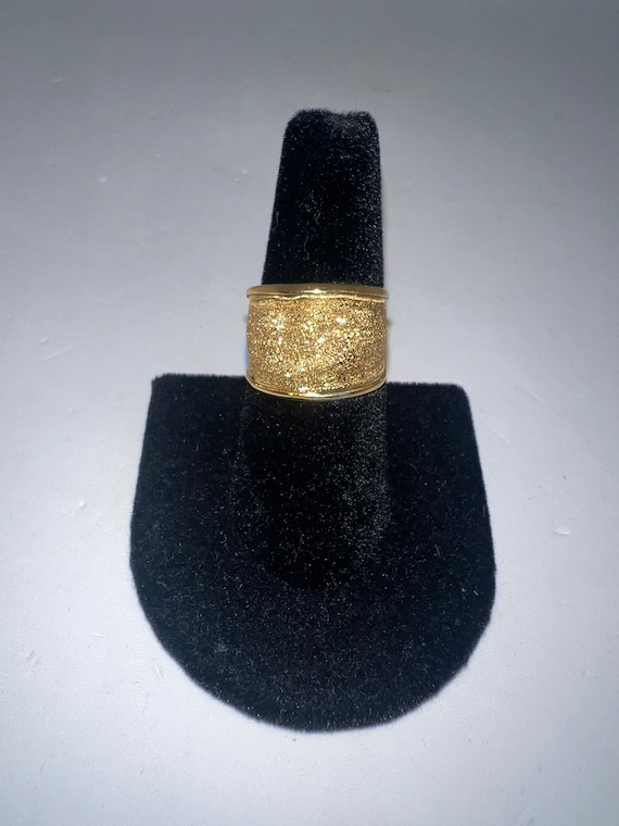 Vintage 925 Silver Gold Plated Ring