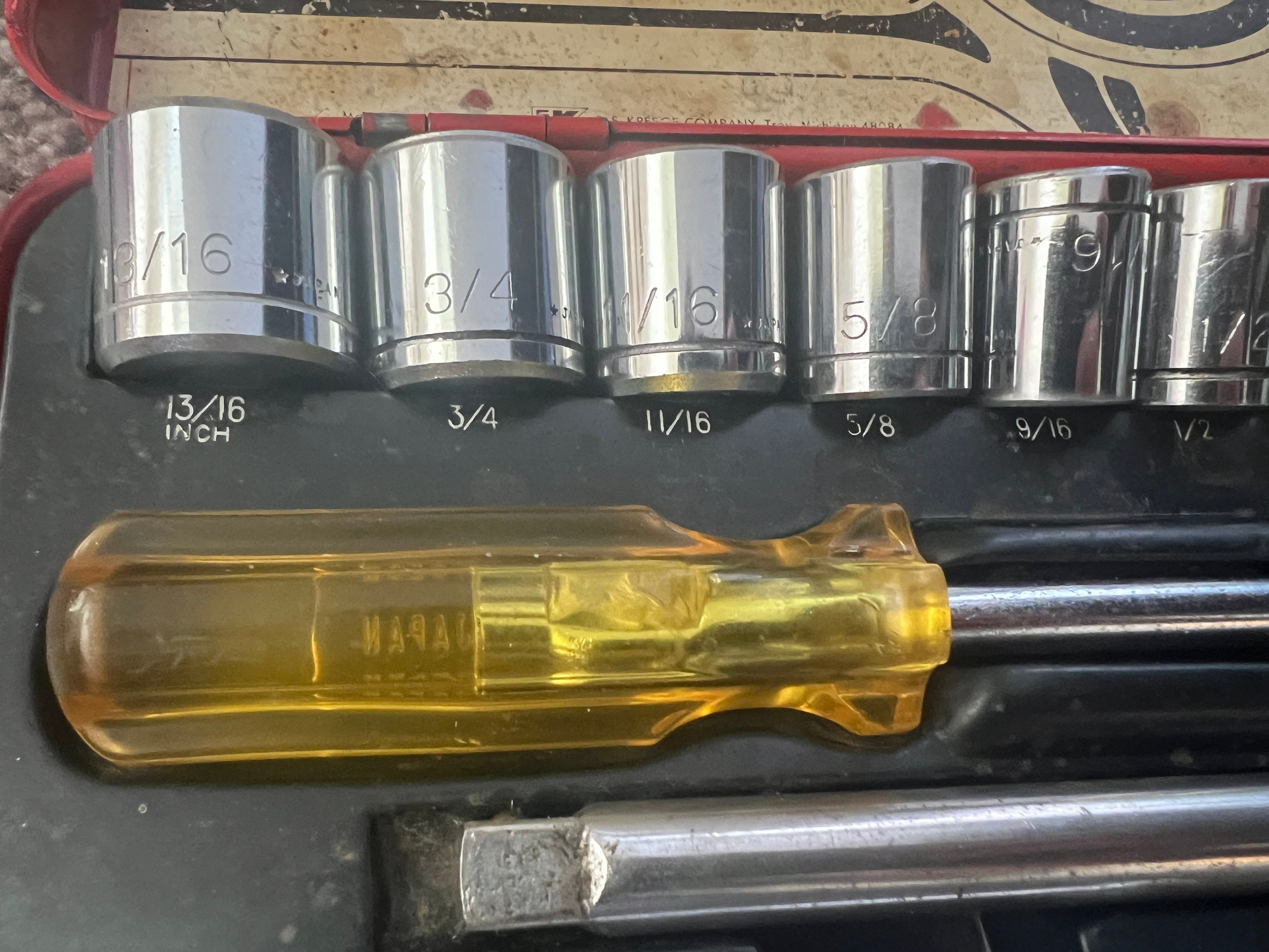 Vintage S.A.E Kmart Socket Wrench Set Etsy