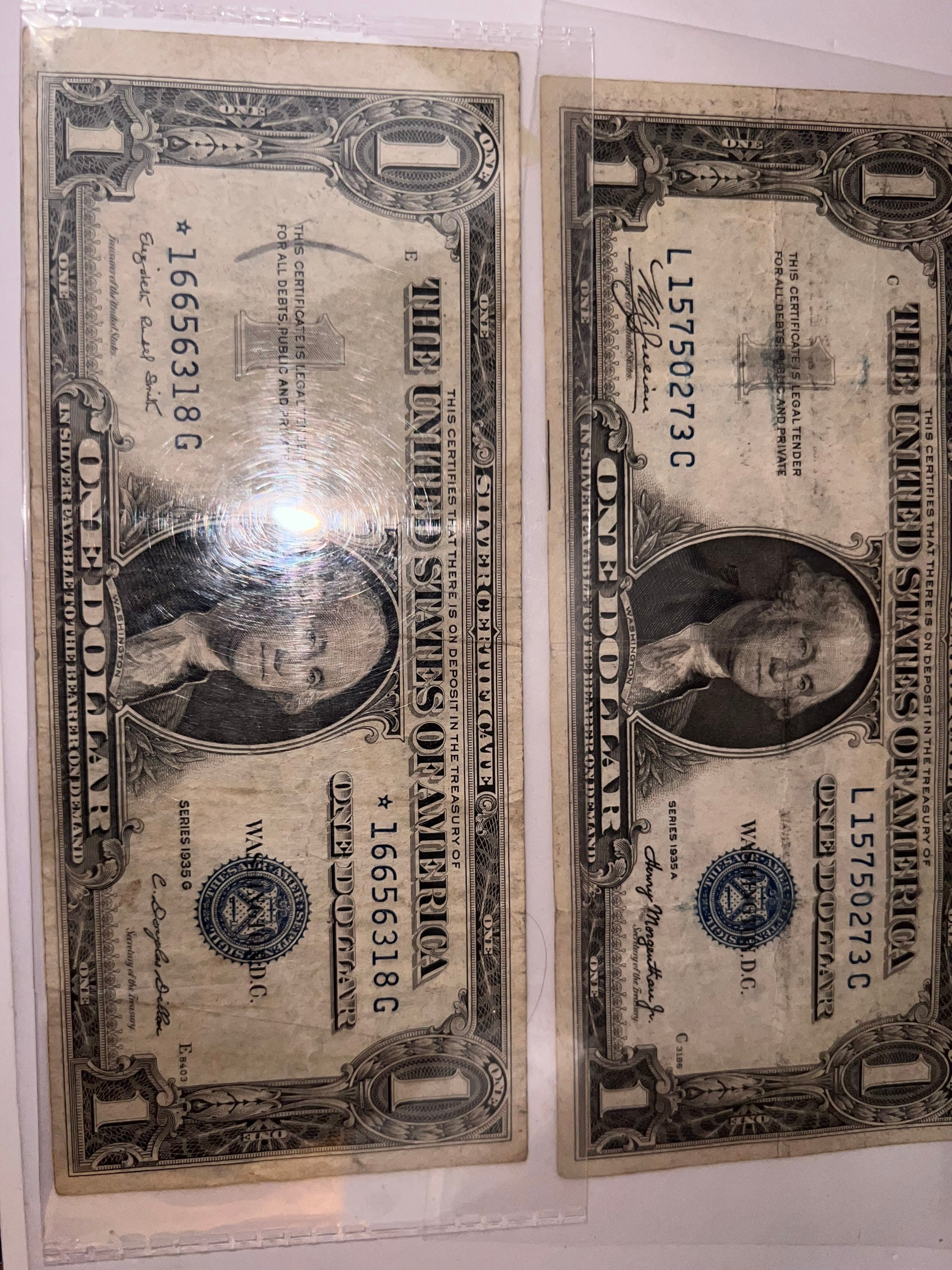 Vintage Set of 5 Dollar Bills Blue Sealed - Etsy