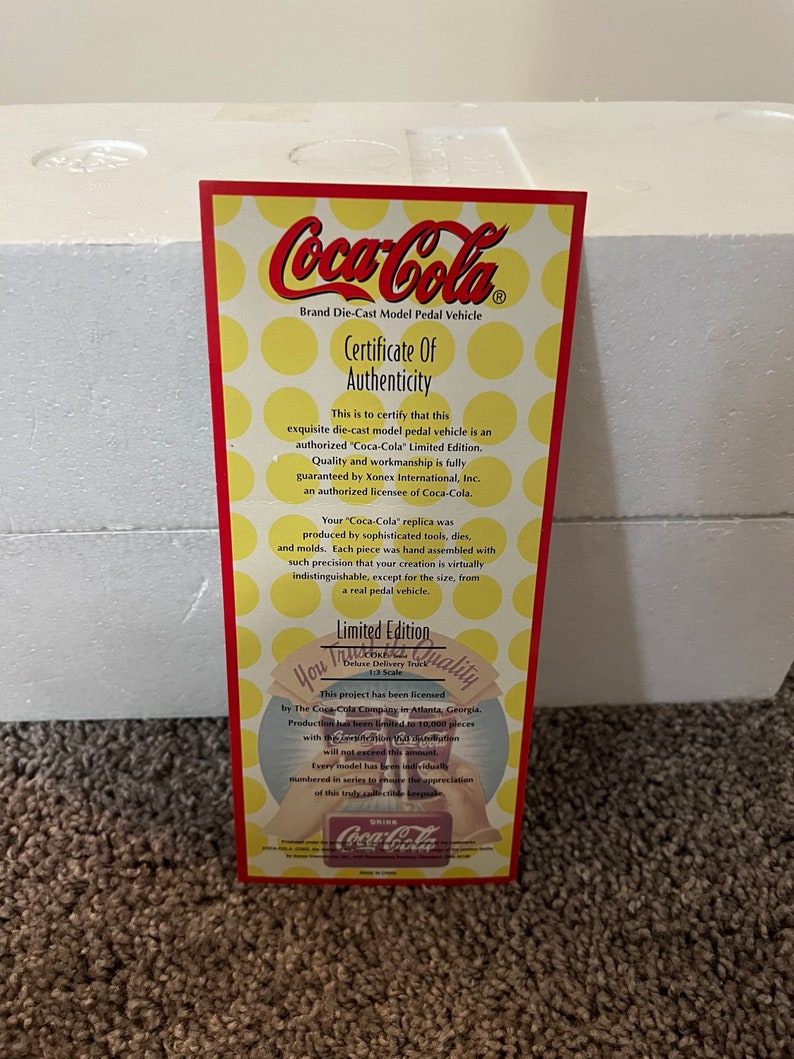 Vintage Coca Cola Deluxe Delivery Truck - Etsy