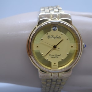 Vintage Defonte by Lucient Piccard Gold Tone Stainless Steel Ladies Watch, Early 1980&#39;s