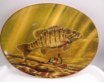 Vintage The Bradford Exchange "Smallmouth Bass" Collectible Plate