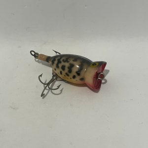 Vintage Set of 2 Hula Popper Fishing Lures