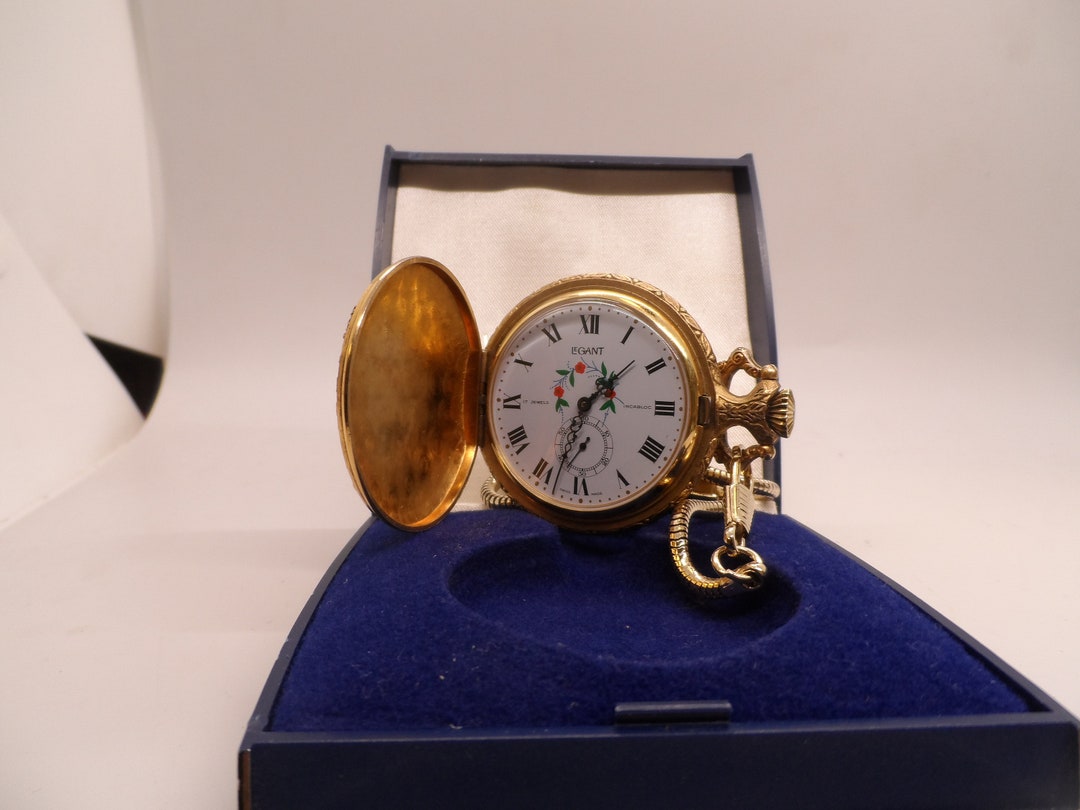 Vintage Legant Pocket Watch 17 Jewels - Etsy