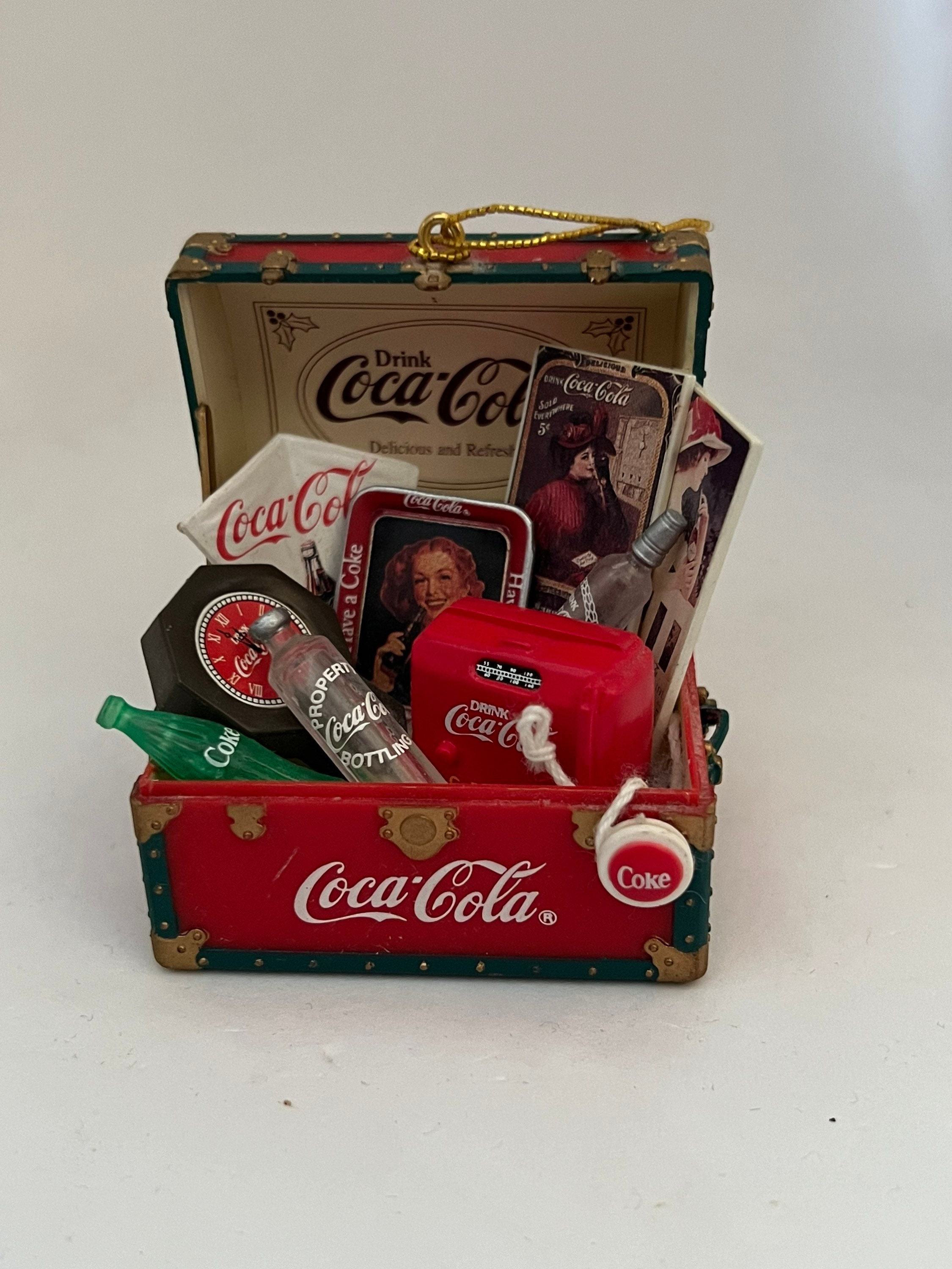 Vintage 1995 Cofre del Tesoro de Coca Cola Adorno México