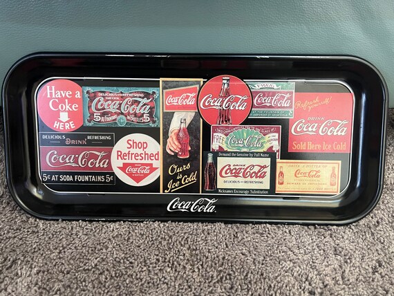 Vintage 1995 Coca Cola Tray Sign Art - Etsy
