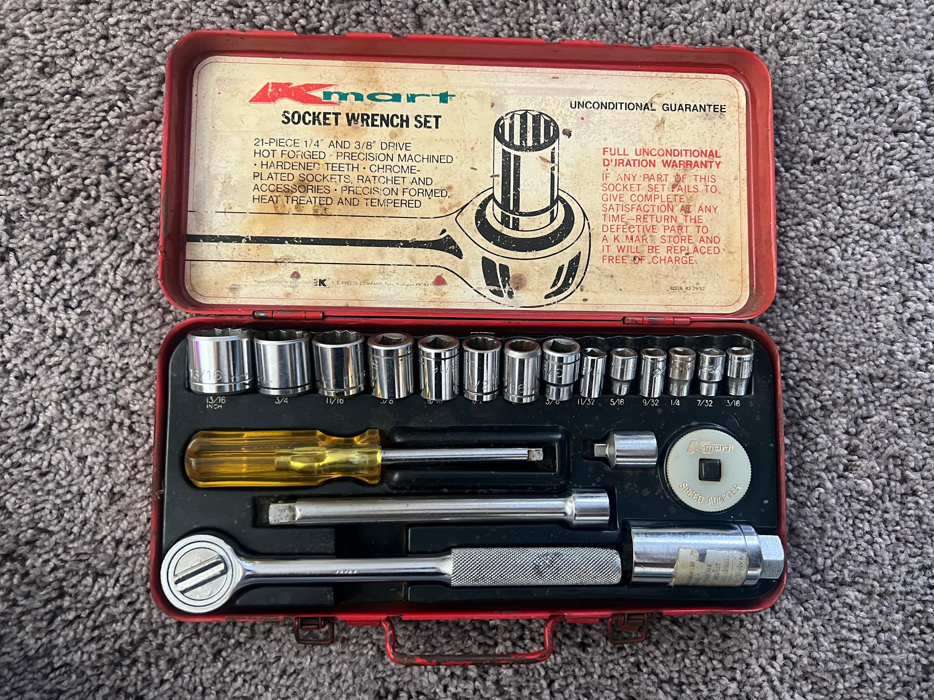 Vintage S.A.E Kmart Socket Wrench Set Etsy