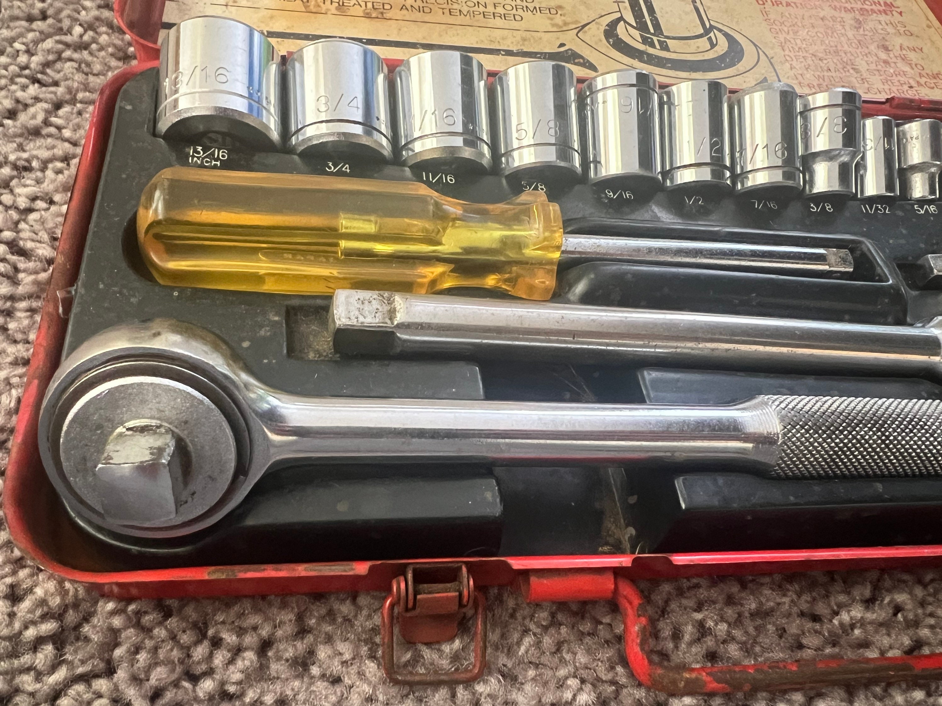 Vintage S.A.E Kmart Socket Wrench Set Etsy