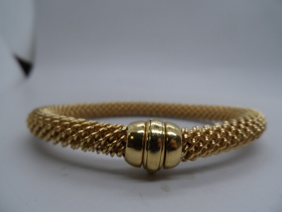 Vintage 1980's 18K Gold Bracelet - image 5