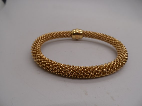 Vintage 1980's 18K Gold Bracelet - image 2