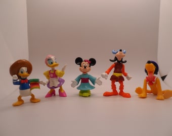 Figuras vintage de DISNEY PVC, set de 5, finales de los 90