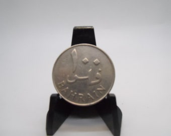 Bahrain 100 Fils Coin Dated 1970 , Vintage Middle Eastern Currency, Perfect for Coin Ring