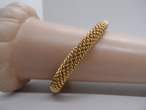 Vintage 1980's 18K Gold Bracelet - image 7