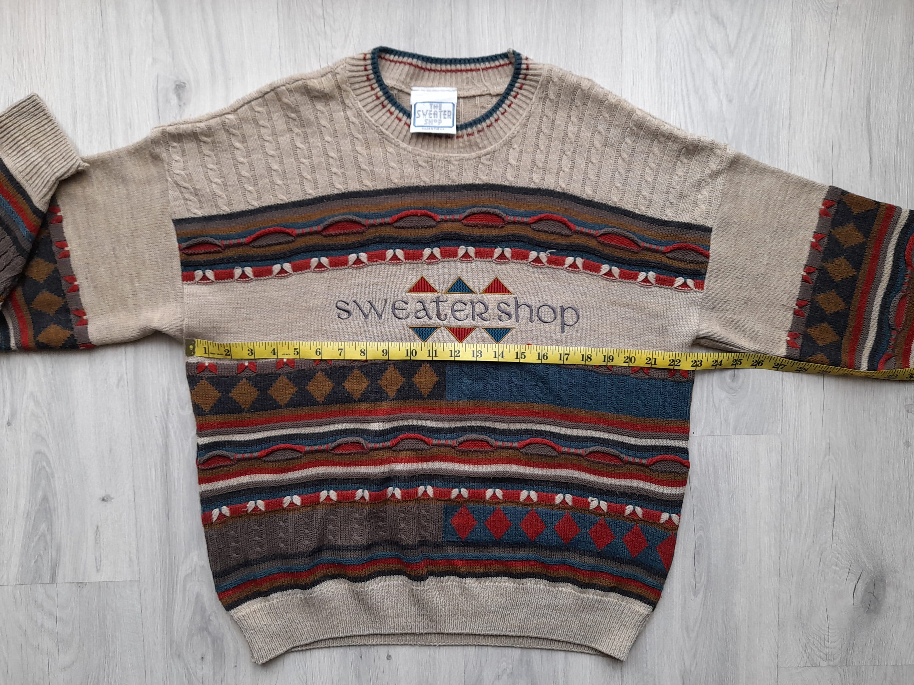 Vintage 90s the Sweater Shop made in the UK Colourful - Etsy Canada