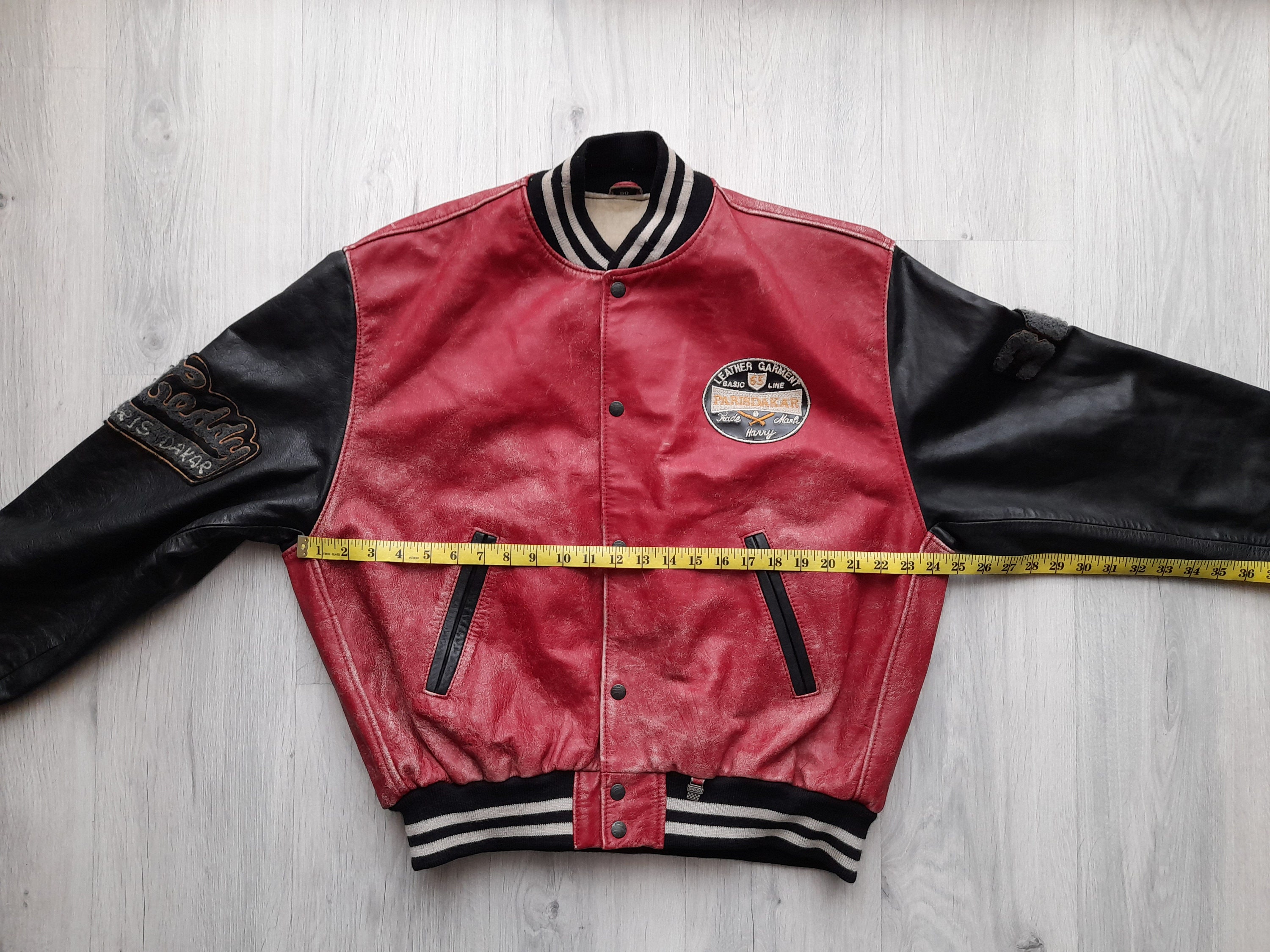 Vintage Varsity Leather Jacket racing Leather Jacket leather 