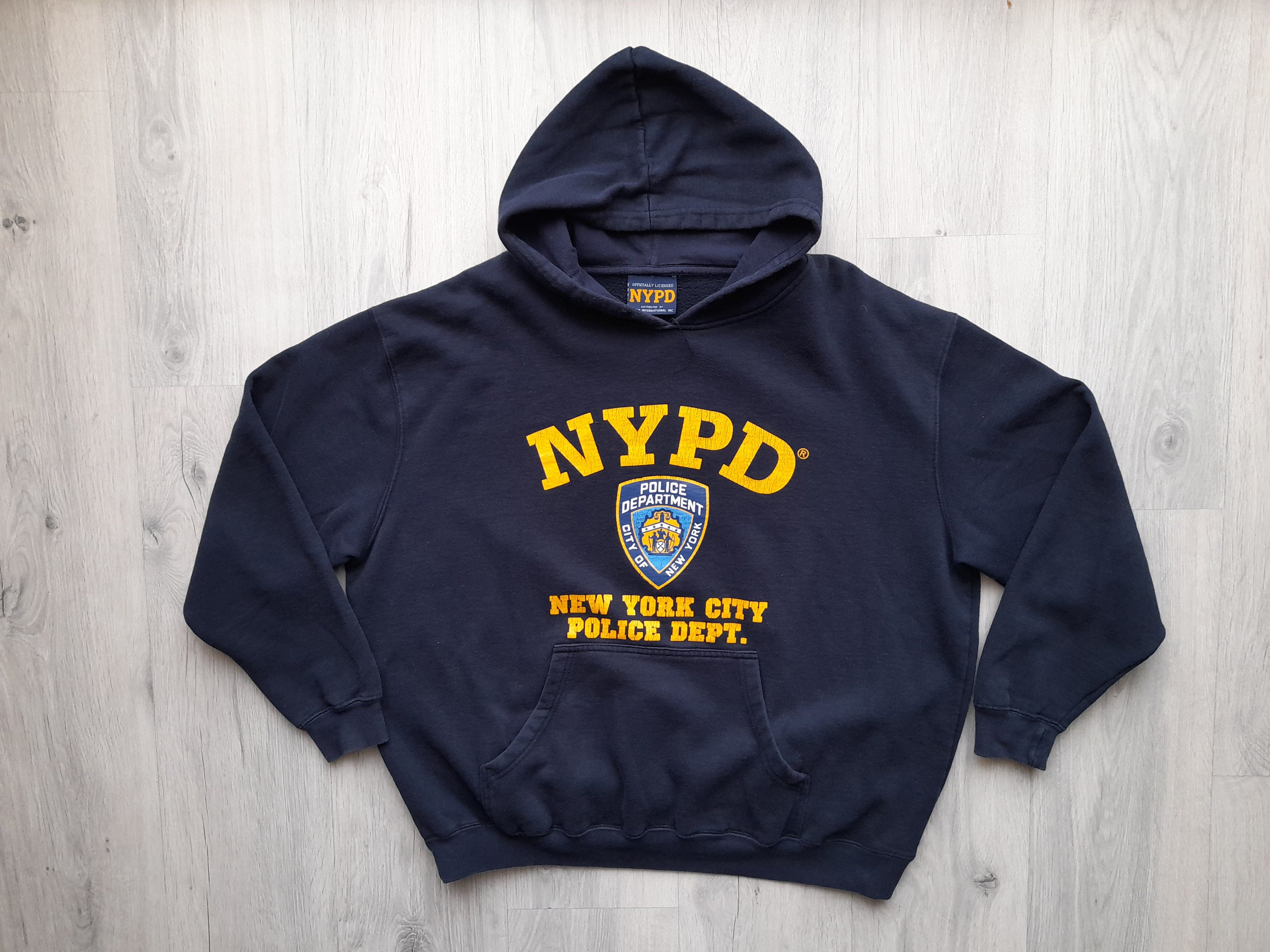 Vintage NYPD Dark Large Hooded Jacket NYPD Hoodie - Etsy México