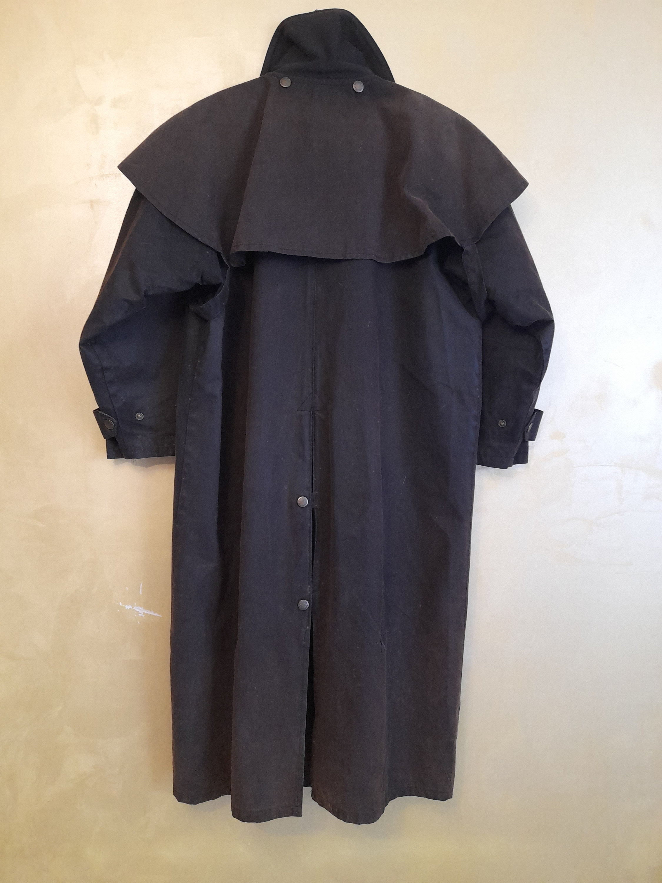 Vintage Australian Outback Collection Duster Dover OIL Rain Coat , Coat Medium Raincoat ,rain