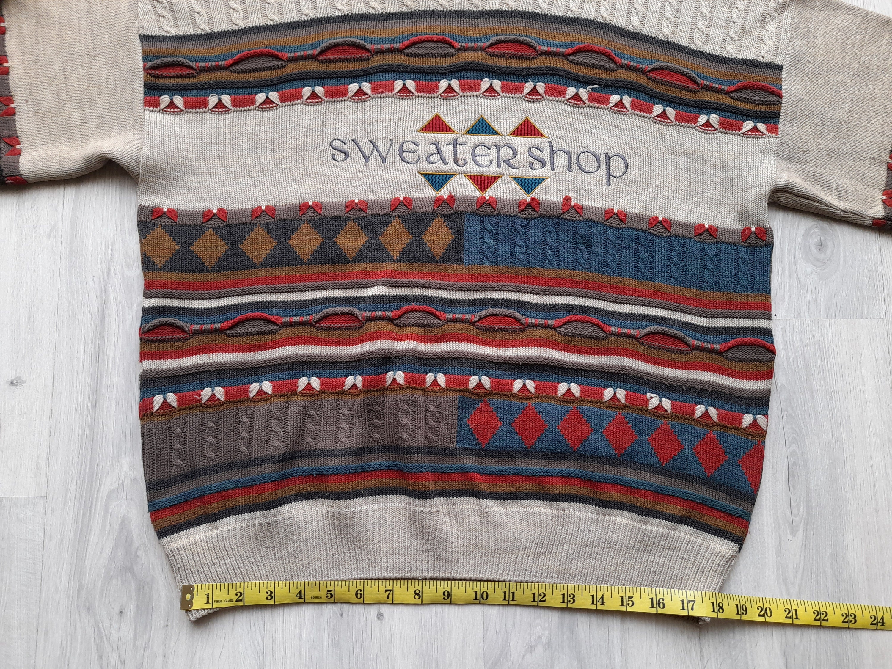 Vintage 90s the Sweater Shop ,made in the UK, Colourful Sweater