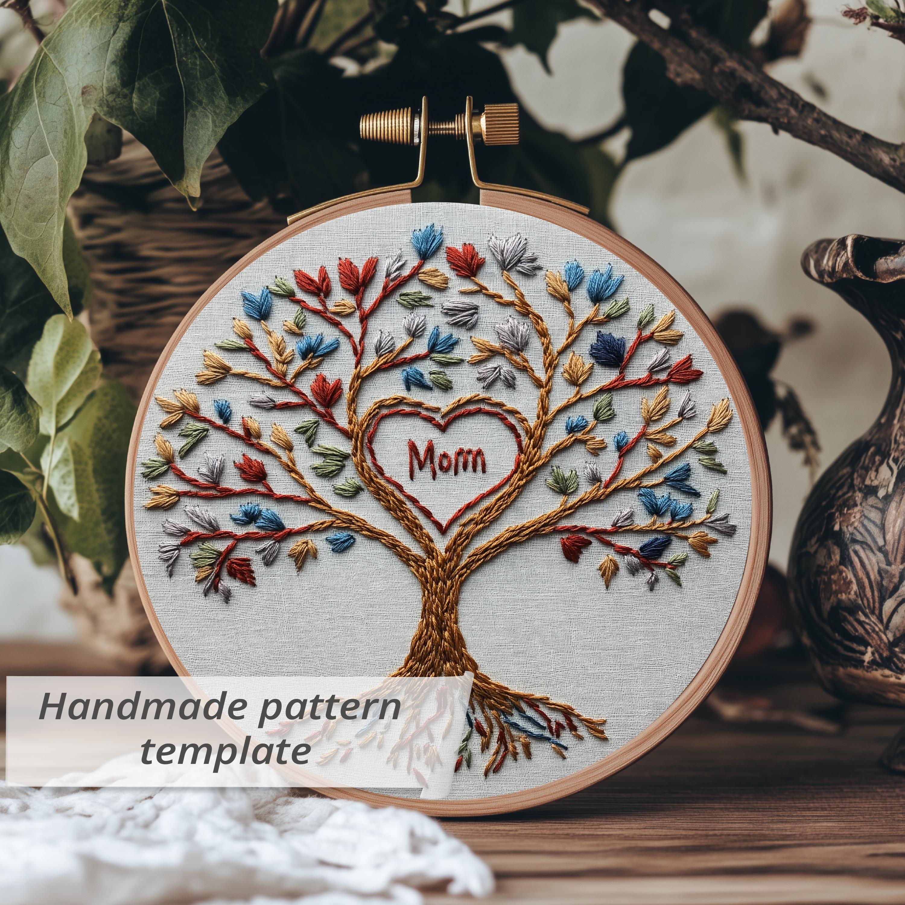 Tree of Life Embroidery Pattern: Heart & Roots Designs (PDF Pattern) - Etsy