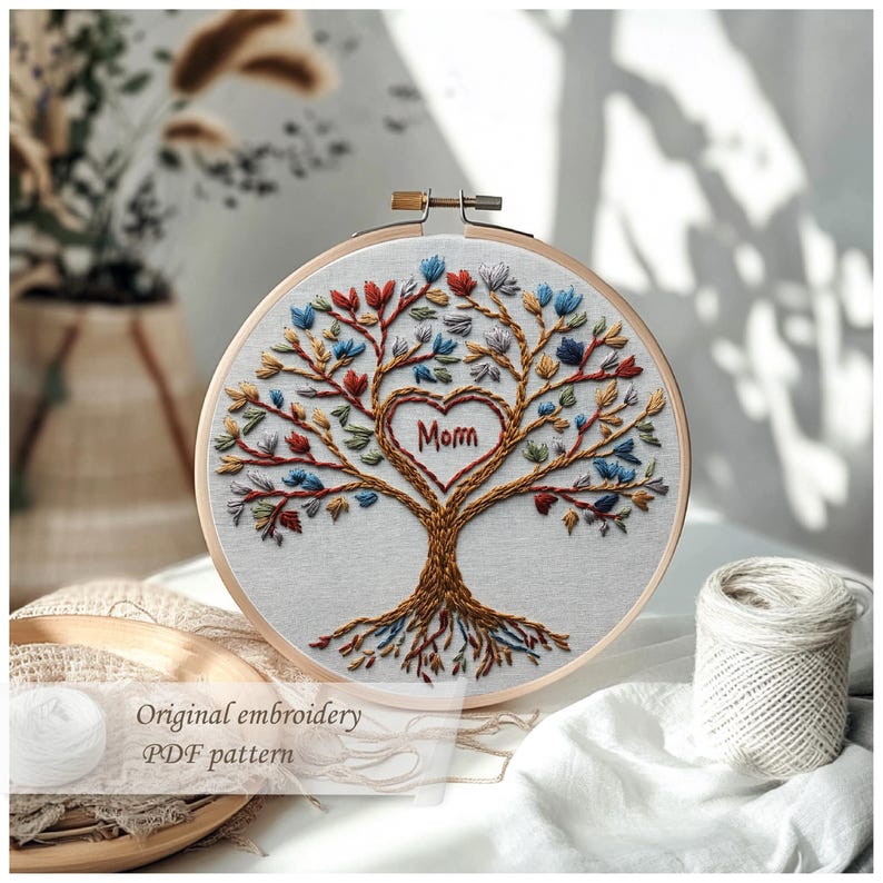 Tree of Life Embroidery Pattern: Heart & Roots Designs (PDF Pattern) - Etsy