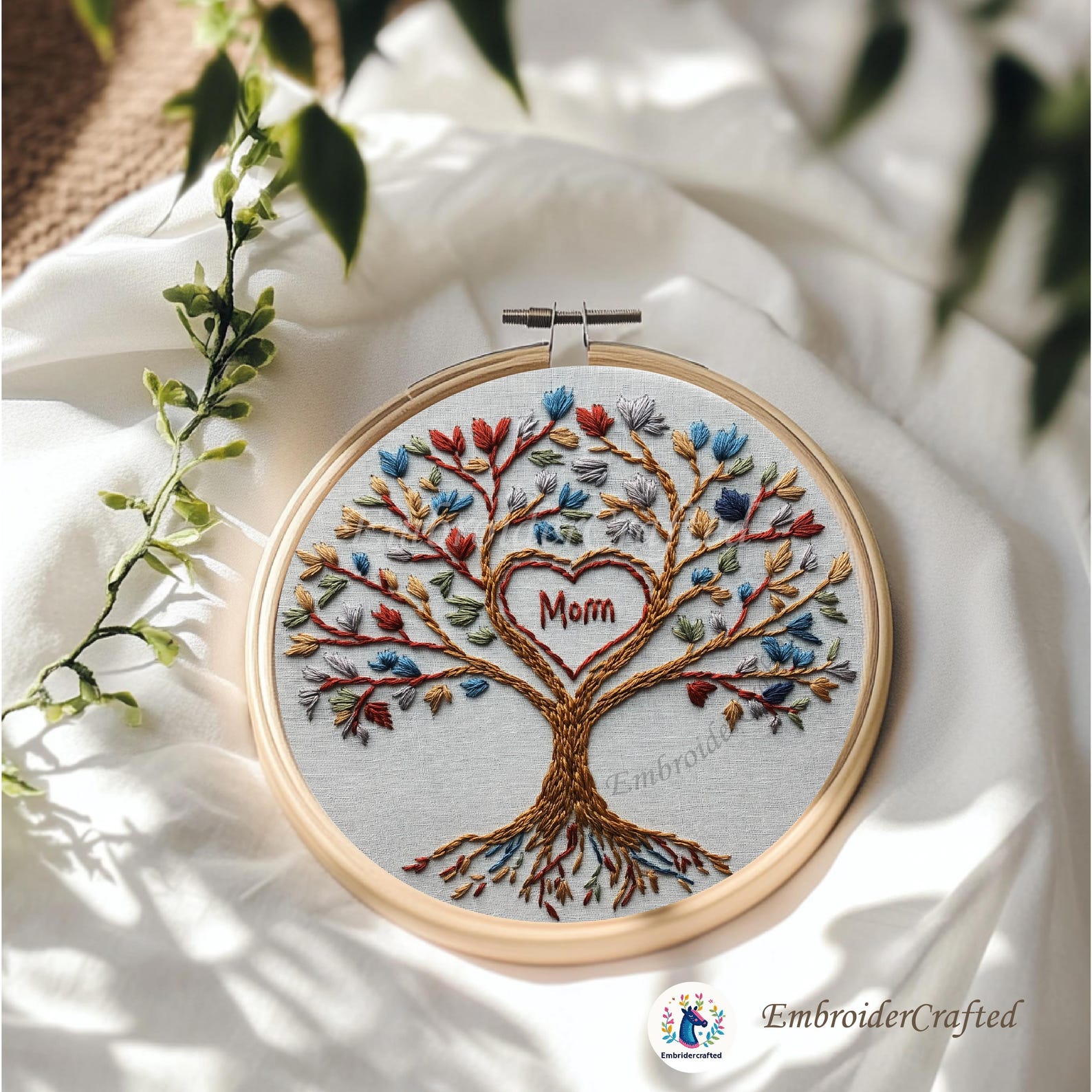Tree of Life Embroidery Pattern: Heart & Roots Designs (PDF Pattern) - Etsy